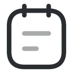 Note Text SVG Icon